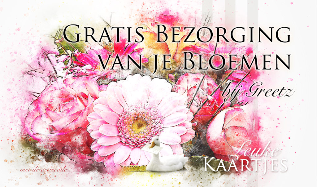 Gratis bezorging bloemen bij Greetz