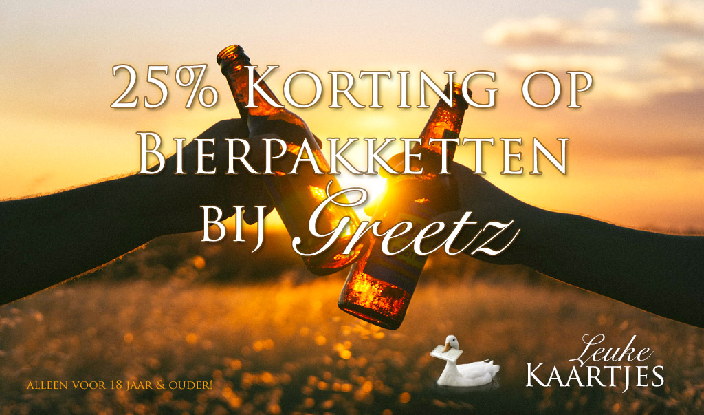 Korting op bierpakketten