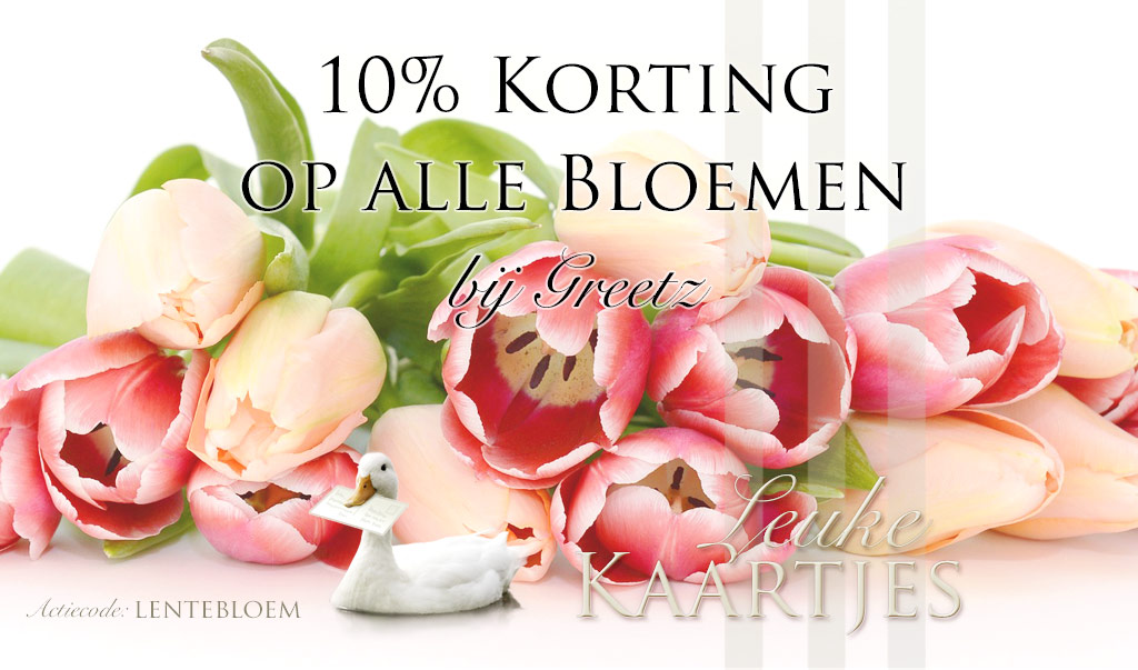 10% Korting op alle bloemen bij Greetz